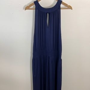 NY&Co Maxi Halter Dress - Saphire Navy